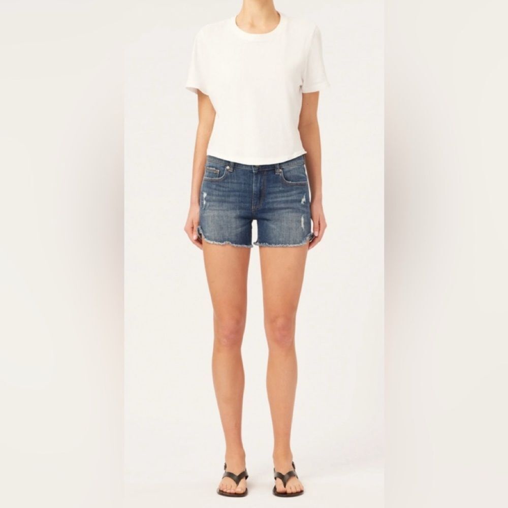 DL1961 Karlie Boyfriend Denim Shorts in Bluegrass 3” Size 26